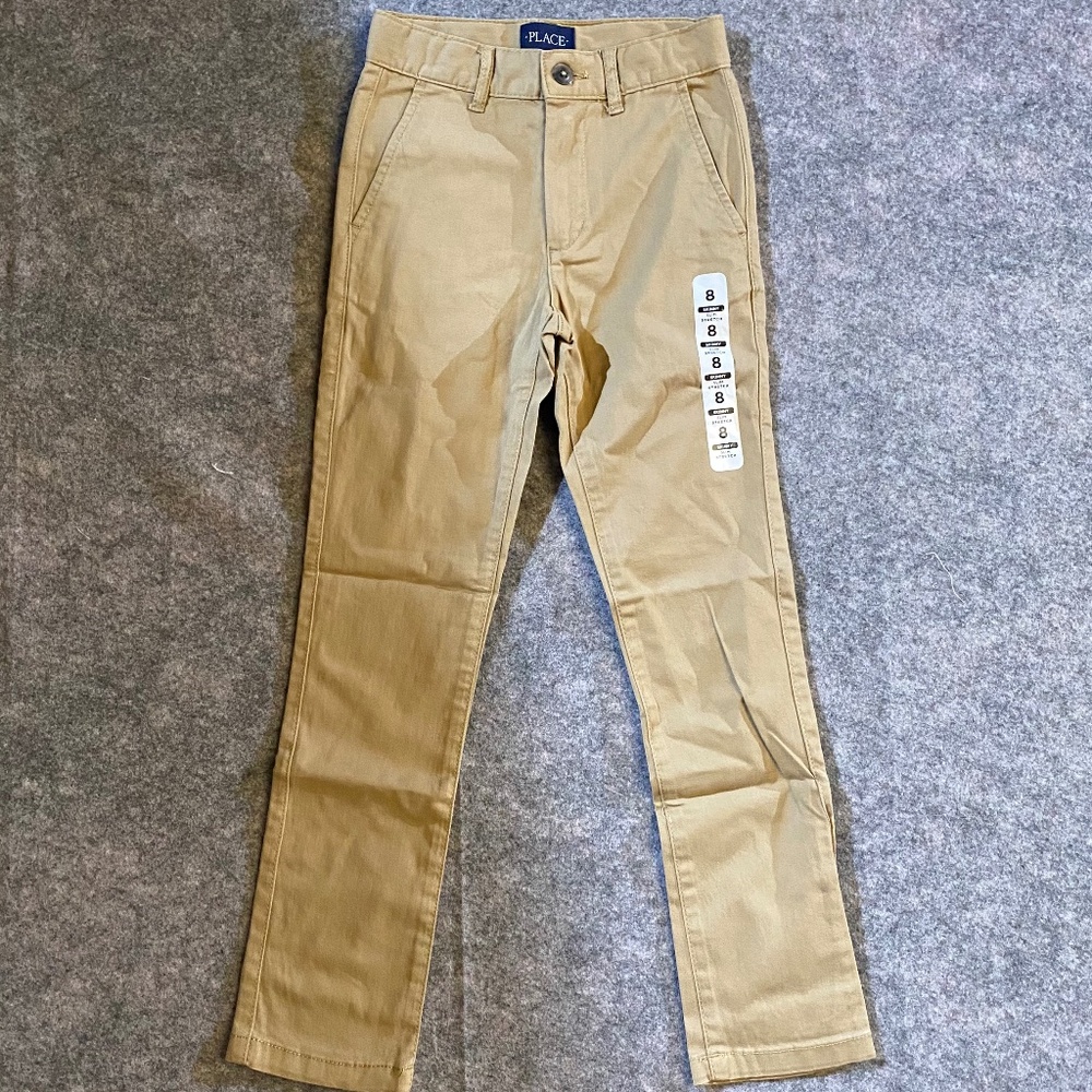 Childrens Place Size 8 Slim Fit Khakis